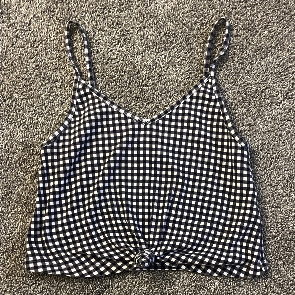 Me to We Monochrome Gingham Camisole
